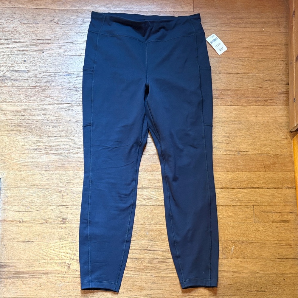 NWT Duluth Trading Co. NoGA Plushcious Navy Blue Leggings